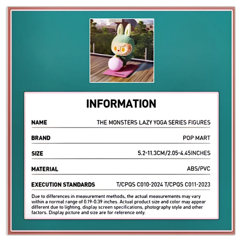 Pop Mart The Monsters Lazy Yoga Series - Blind Box - Figurine - Picture 8 of 16